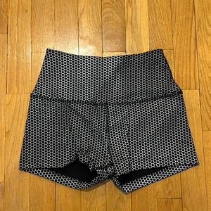 Beyond Yoga - Black reflective biker shorts